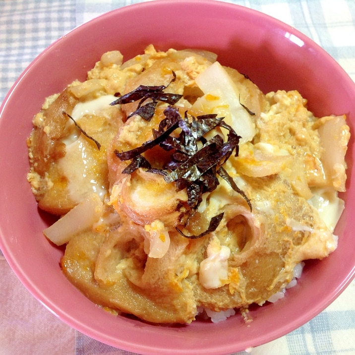 お麩の卵とじ丼♪